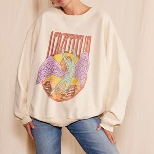 PEOPLE OF LEISURE LED ZEPPELIN SWAN SAGE OVERSIZED SWEATSHIRT!! New! L/XL